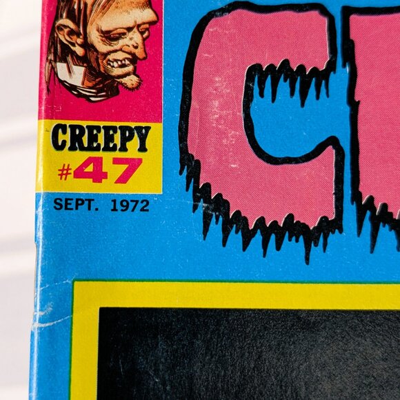 1972 CREEPY HORROR MAGAZINE VINTAGE BACK ISSUE #47 DRACULA VAMPIRE COVER BOOK - Picture 2 of 16
